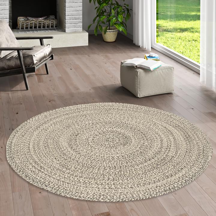 Produktbild Pergamon Naturfaser Teppich Handgefertigt Jute Kaya Rund (200x200 cm)