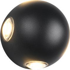 Image du produit Trio Luminaires LED Applique murale extérieure Avisio 246760432, aluminium moulé noir mat, incl. 4x 2 W