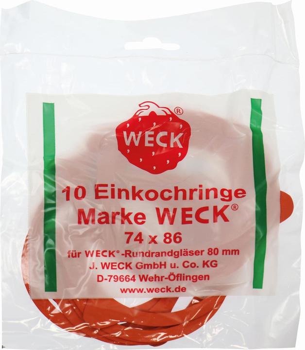 Actual product image Weck Rubber Rings (10 pcs., 0.23 l)