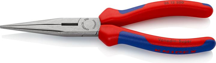 Knipex Flachrundzange mit Schneide (200 mm)