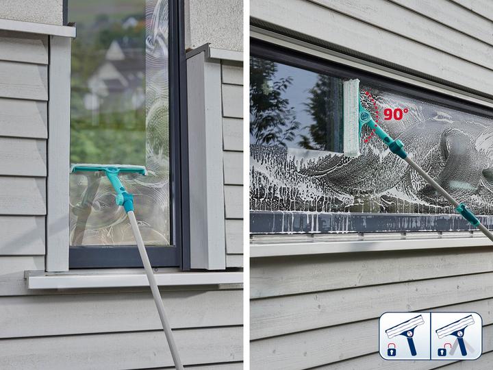 Produktbild Leifheit Fensterwischer Window & Frame Cleaner L micro duo Telescope 210 (1 Stk.)