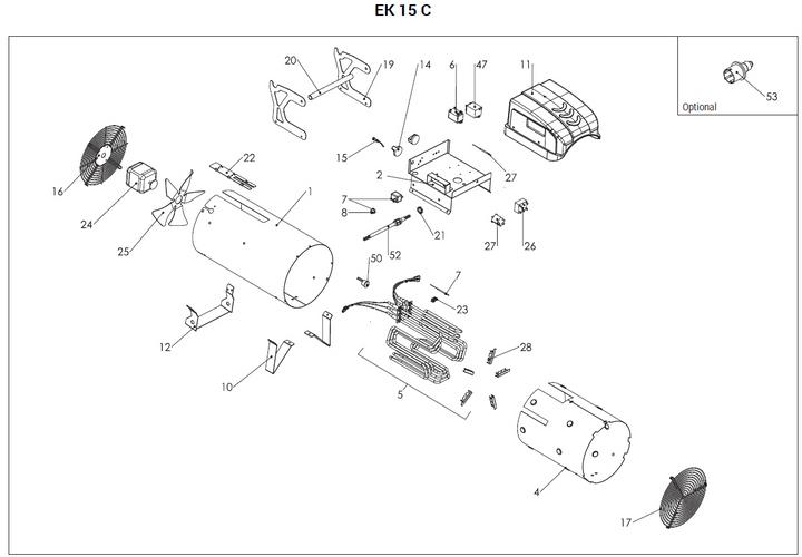 Image du produit BM2 Arcotherm Turbo Chauffage électrique Profi-Line EK 15 C