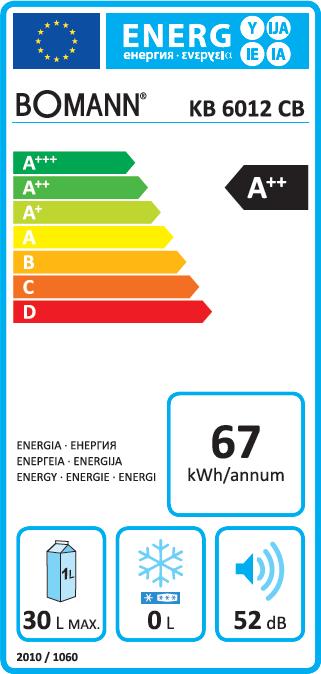 Energie-Label Bomann KB6012C (30 l)