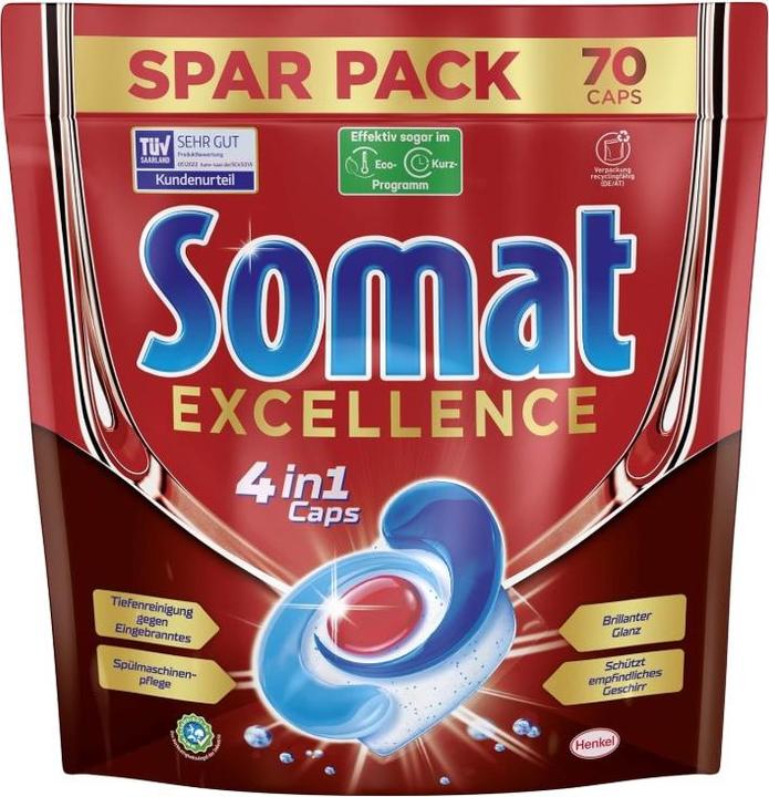 Somat 70 Excellence Caps 4in1 economy pack