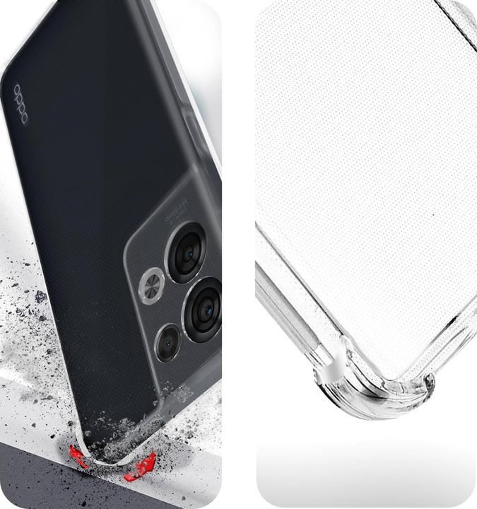Actual product image Avizar Premium Protection Set: Cover + Foil Series (Oppo Reno 8)