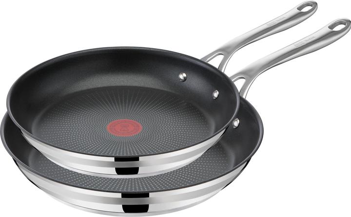 Tefal Jamie Oliver Cook Smart Pfannen-Set (24/28 cm) (28 cm, Bratpfanne, Pfannenset + Topfset, Edelstahl)