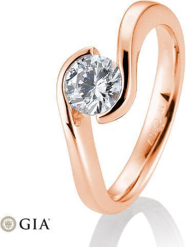 Breuning Ring Schwung 0,80-1,50 ct. (52, 585/14 K Gold)