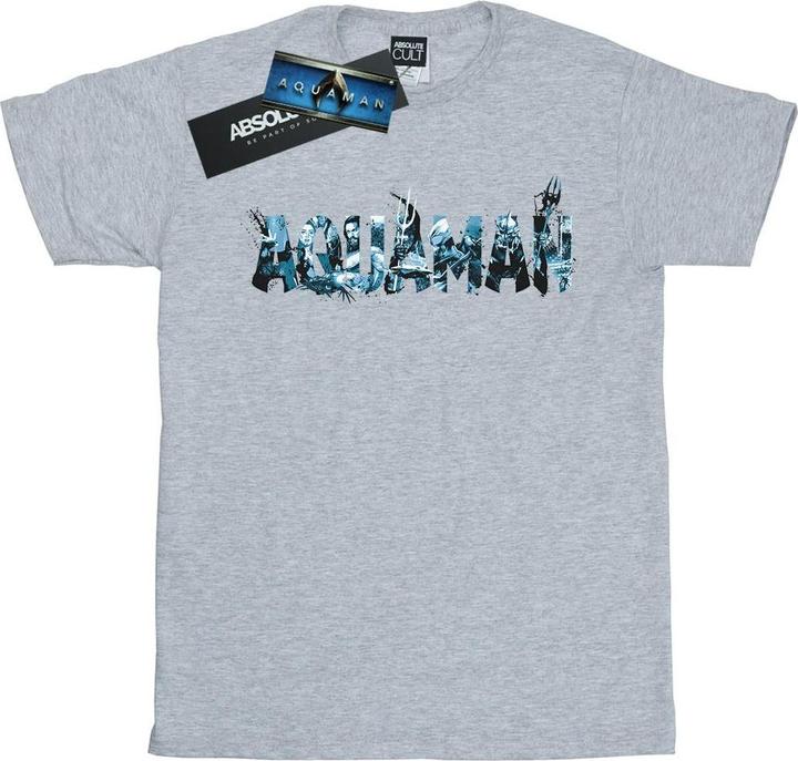 Aquaman Text Logo TShirt (3XL)