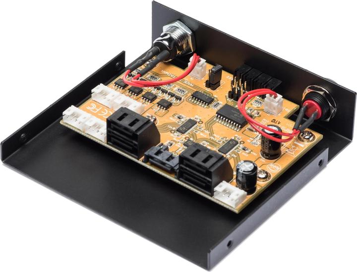Produktbild Exsys EX-3465, Umschalter von 1 SATA auf 4 SATA Festplatten