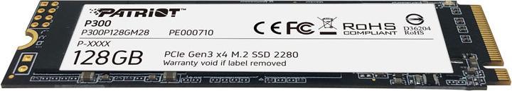 Produktbild Patriot P300 (128 GB, M.2 2280)