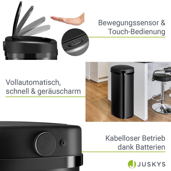 Image du produit Juskys Poubelle automatique avec capteur (70 l)