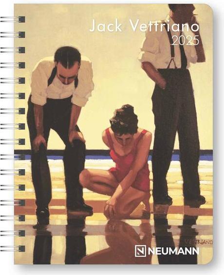 Actual product image Neumann Jack Vettriano 2025 - Diary - Book Calendar - Pocket Calendar - Art Calendar - 16,5x21,6 (German)