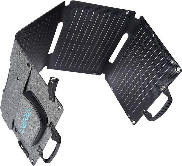 Choetech Foldable solar charger SC006 36W 1xUSB QC, 1xUSB-C PD (grey) (36 W, 1.55 kg)