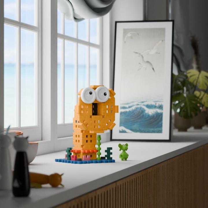 Image du produit Marioinex Mini-Waffel 60 Stück Diplodocus Drache und Meeresnixe
