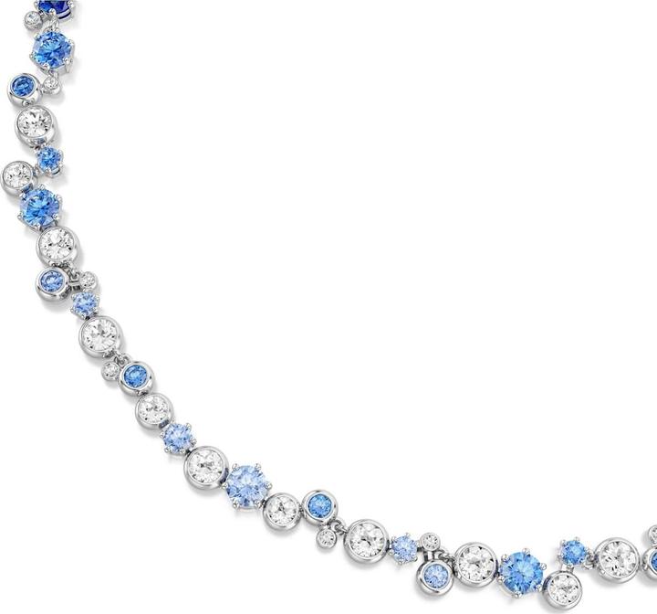 Immagine prodotto Swarovski Constella Halskette Verschiedene Schliffe Blau Rhodiniert