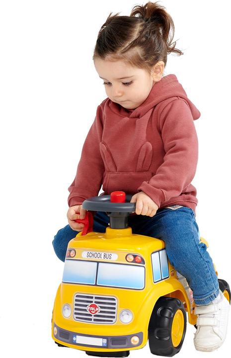Image du produit Falk Voiture toboggan Bus scolaire jaune avec klaxon 1 an et plus