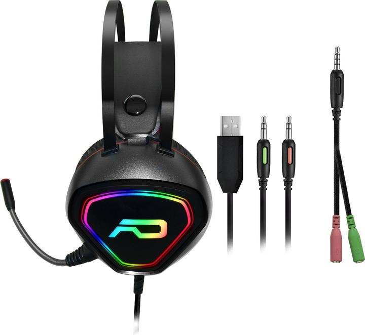 Produktbild NoName Casque Micro Gamer Advance GTA 230 RGB (Noir) (Kabelgebunden)