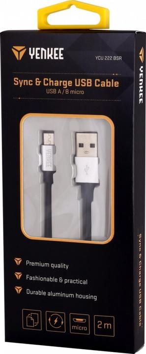 Produktbild Yenkee USB-Micro USB Kabel 2m (2 m)