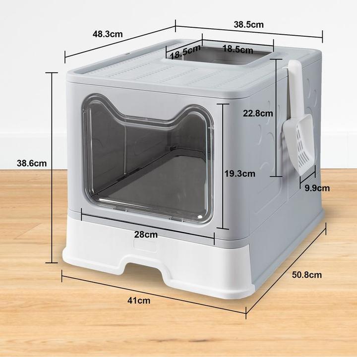Actual product image Hermex Cat toilet XXL litter tray with lid Litter box (Cat litter box closed)