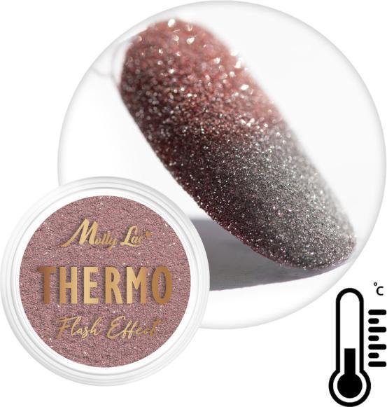 Actual product image Molly Lac Nail Art Thermo Flash Effect Rose Taupe/Grey