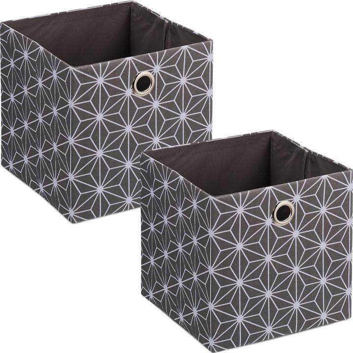 Actual product image Relaxdays 2x storage box (30 x 30 x 30.5 cm, 27 l)