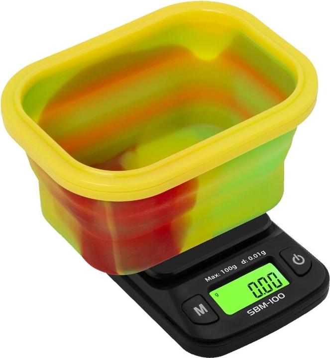 SBM-100 Mini Silicone Bowl Scale "Rasta"
