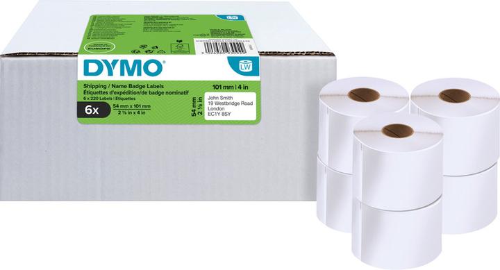 Actual product image Dymo Shipping labels 54 x 101 mm 6x 220 pcs. (5.40 cm)