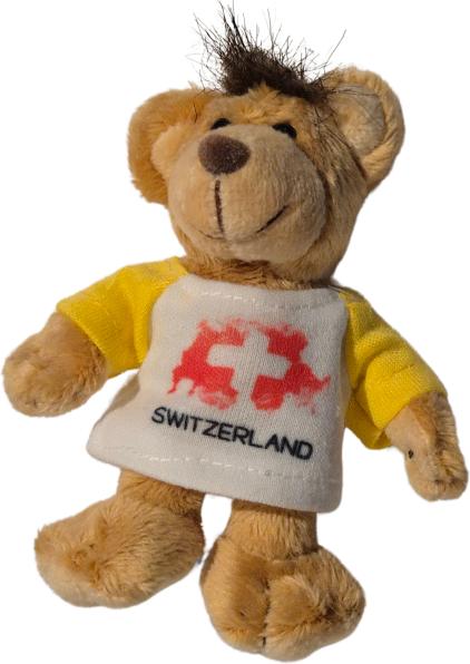 Actual product image CreaDiva Plüsch Bär Schlüsselanhänger - Switzerland