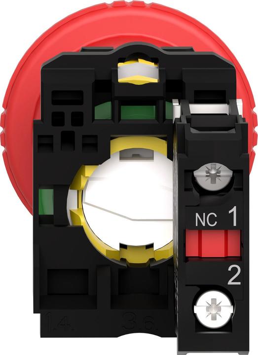 Produktbild Schneider Electric Emergency Stop 40mm Key Release Red 1NC