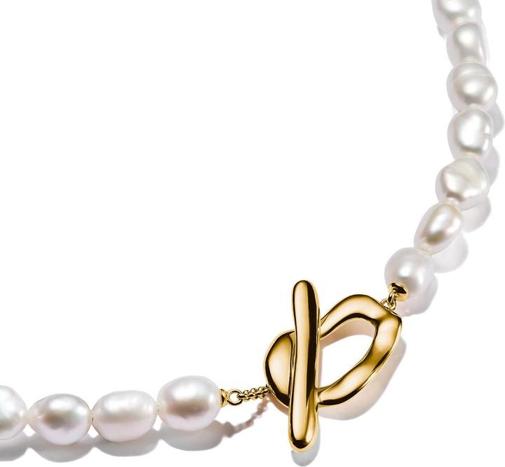 Immagine prodotto Thomas Sabo Perlenkette Natural Beauty vergoldet (Argento 925, Perla coltivata in acqua dolce)