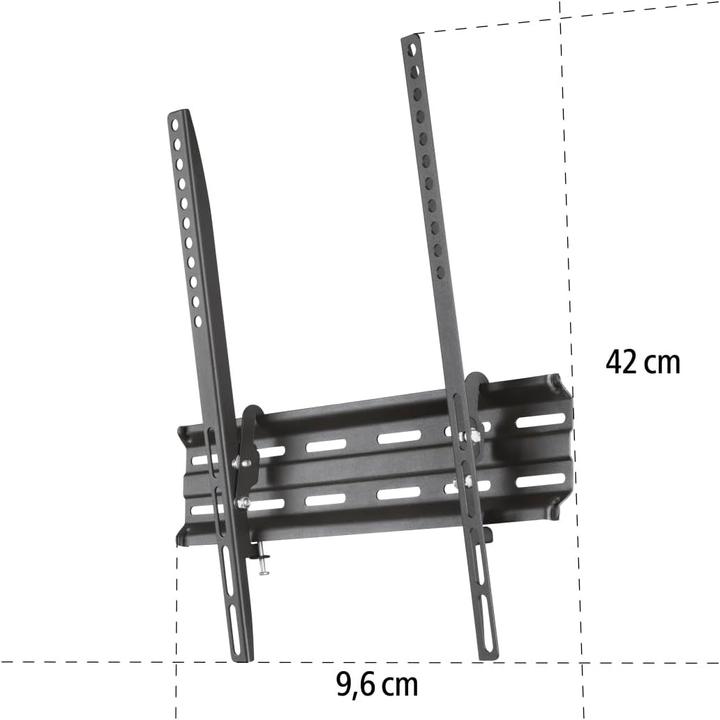 Actual product image Hama TV wall bracket, inclinable, 165 cm (65") up to 35 kg, wall distance 2.8 cm (Wall, 65", 35 kg)