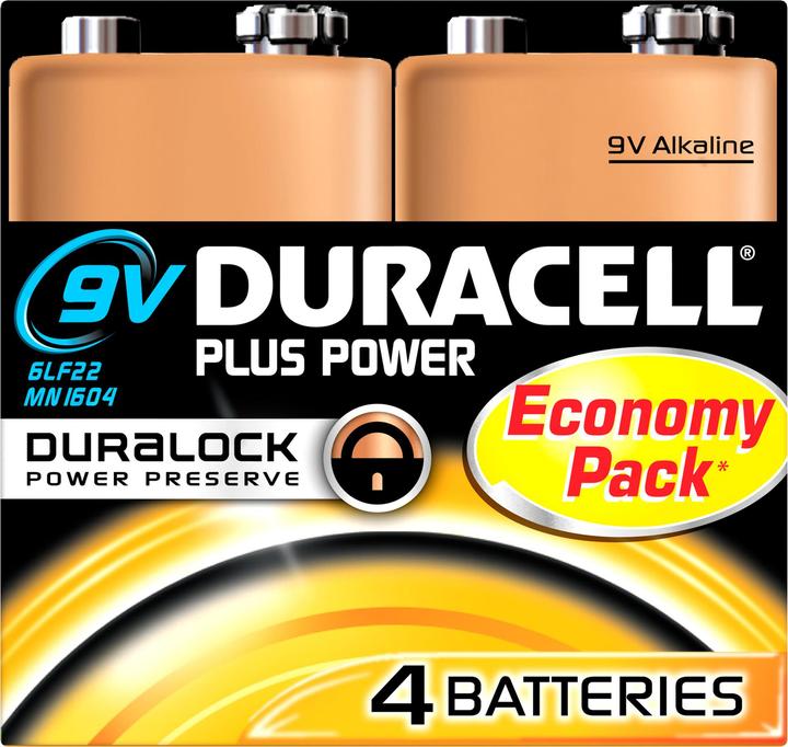 Duracell Plus Power (4 Stk., 9V Block)