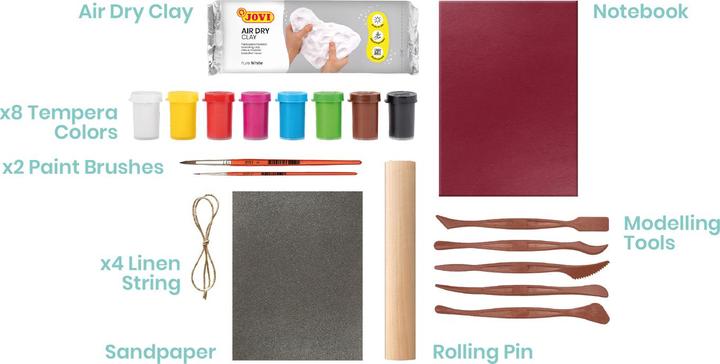 Actual product image Jovi Modelling clay DIY Air Dry birds multicoloured