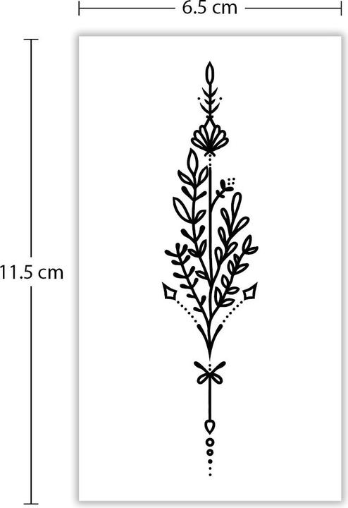 Produktbild minink Temporäres Tattoo: Fusstattoo: Bonatisches Muster