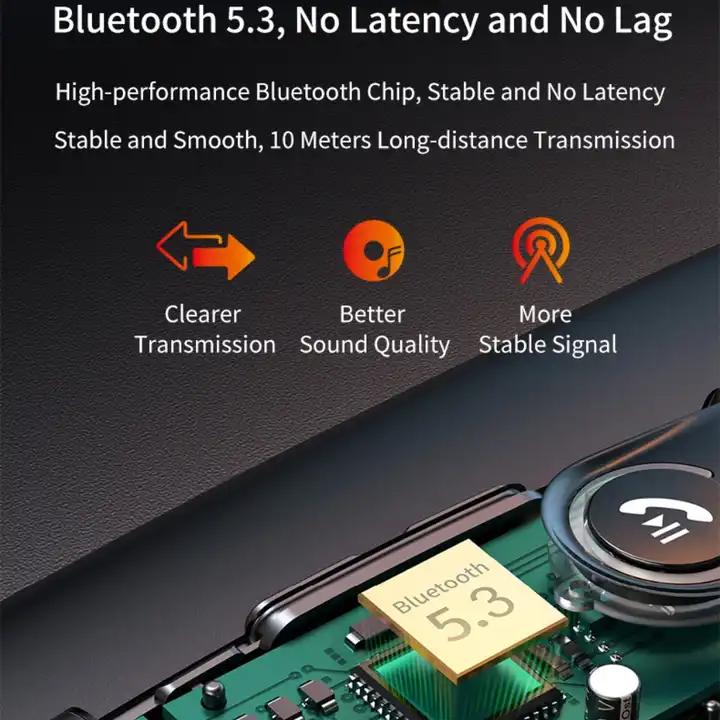 Image du produit PhoneLook Kit mains-libres Auto Bluetooth voiture avec texture en cuir (Récepteur)