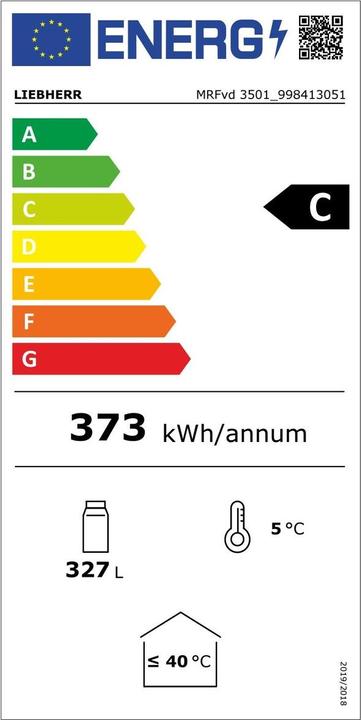 Energie-Label Liebherr MRFVD 3501 (327 l)