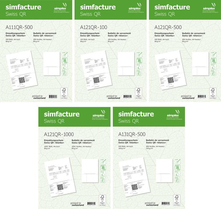 Actual product image Simplex Simfacture - Swiss QR (1000 x)
