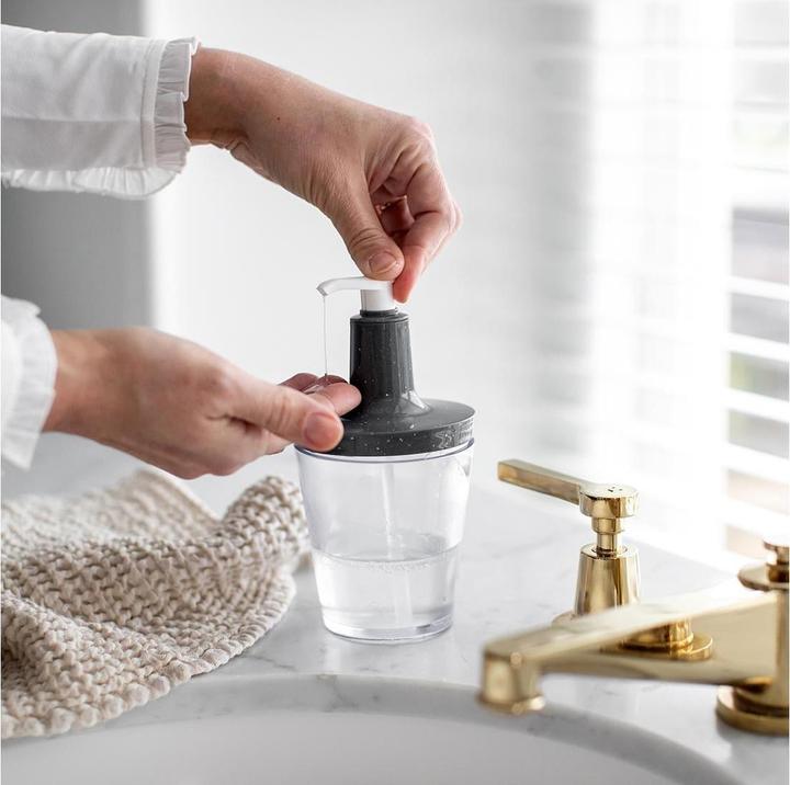 Image du produit Koziol Distributeur de savon Flow 250 ml, bleu/transparent