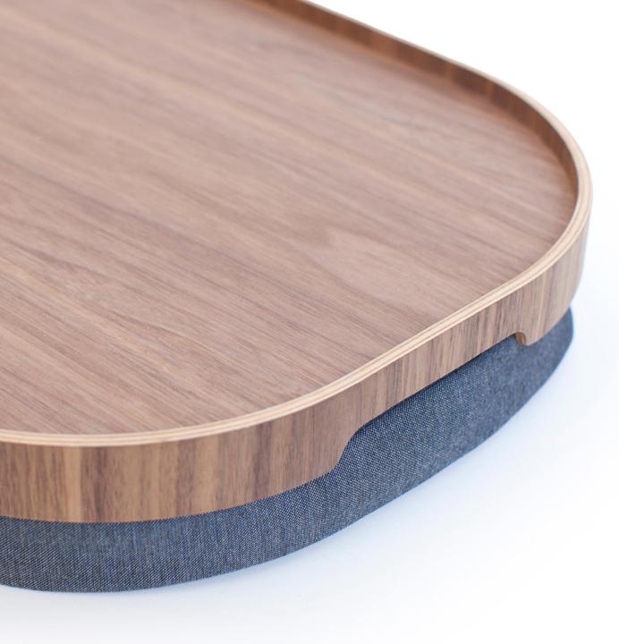 Actual product image Bosign large lap tray laptop cushion walnut