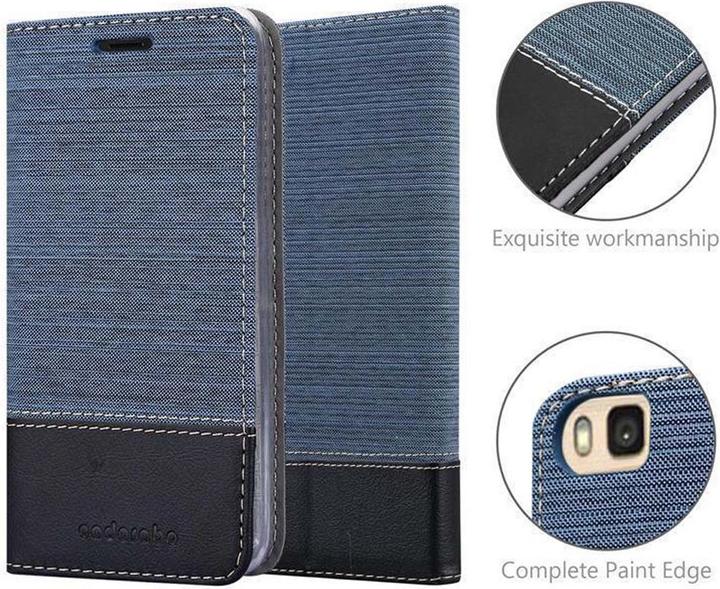 Produktbild Cadorabo Book Jeans Optik Cover (Huawei P8 Max)