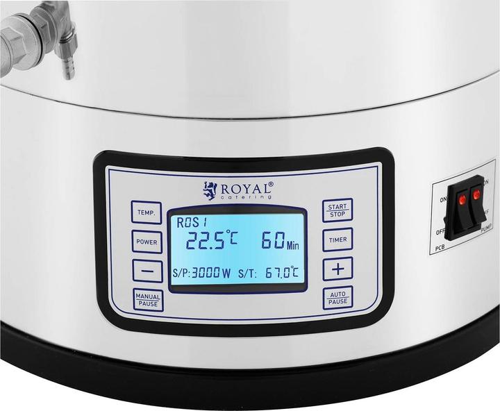 Produktbild Royal Catering Braukessel Bierbrauanlage Heimbrauanlage Bierbraukessel 50 L Edelstahl 2.500W