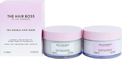 Immagine prodotto The Hair Boss SET By Lisa Shepherd La doppia maschera per capelli Fase 1 e 2 keratynowe maski (300 ml)