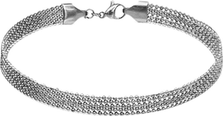 Star Piercing Armkette silber fünf einzelne Kugelketten (17 cm, Chirurgenstahl 316L, ohne Messing)
