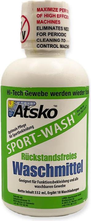 Atsko Sno-Seal Sport-Wash (18 Washing cycles, Liquid detergent)