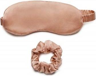 Actual product image Kallos LOVLI SET Silk jedwabna maska + jedwabna gumka Nude (Hair tie)