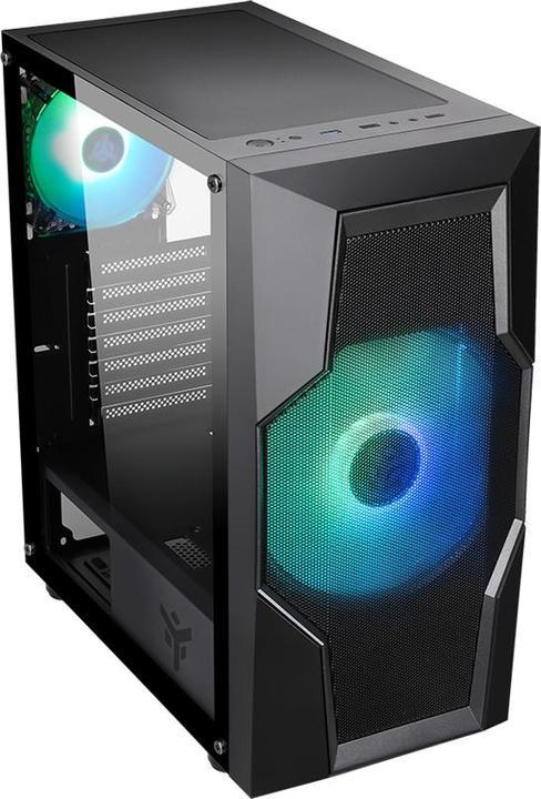 Image du produit Itek Boitier Moyen Tour ATX Oxygene RGB avec panneau vitré (Noir) (ATX, ITX, mATX)