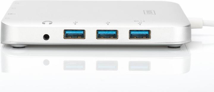Produktbild Digitus Universal Dockingstation USB 3.1 Typ C MicroSD SD (USB-C, 11 Ports)