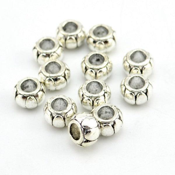 Hermex Lotus Bead - Silbrig (Zinklegierung)