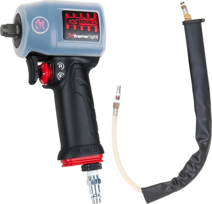Image du produit KS Tools Clé à chocs pneumatique 1/2" miniMONSTER Xtremelight haute performance 1.390 Nm avec pellicule de... (Air comprimé)
