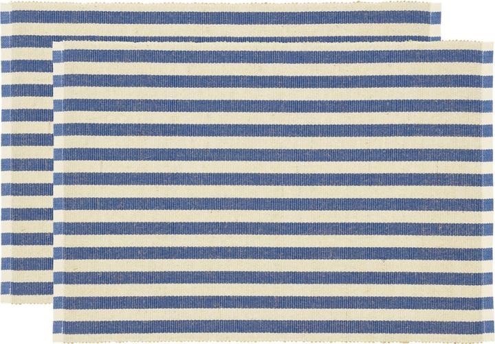 Produktbild Södahl Tischset Statement Stripe 48 cm x 33 m, 2 Stück, Beige/Blau (2 Stk., 48 x 33 cm)